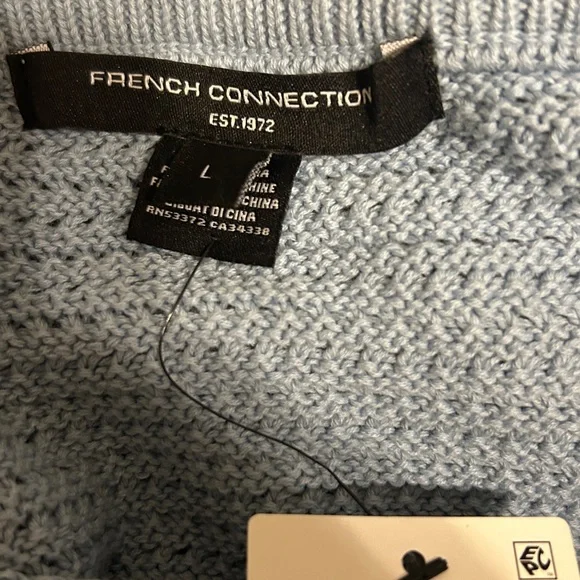 French Connection Light Blue Knit Pencil Skirt - Picture 3 of 4